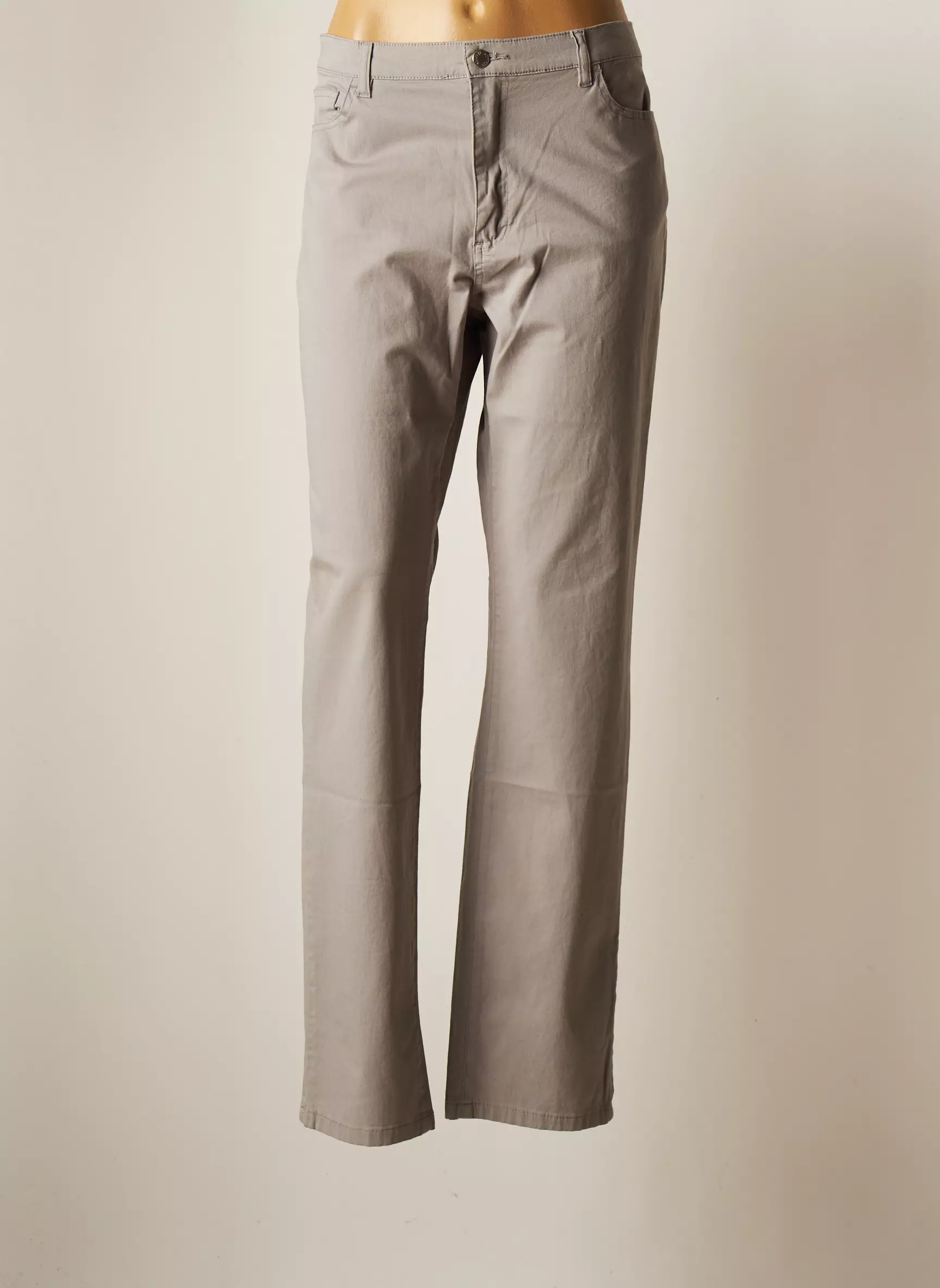 Scottage Pantalons Droits Femme couleur gris