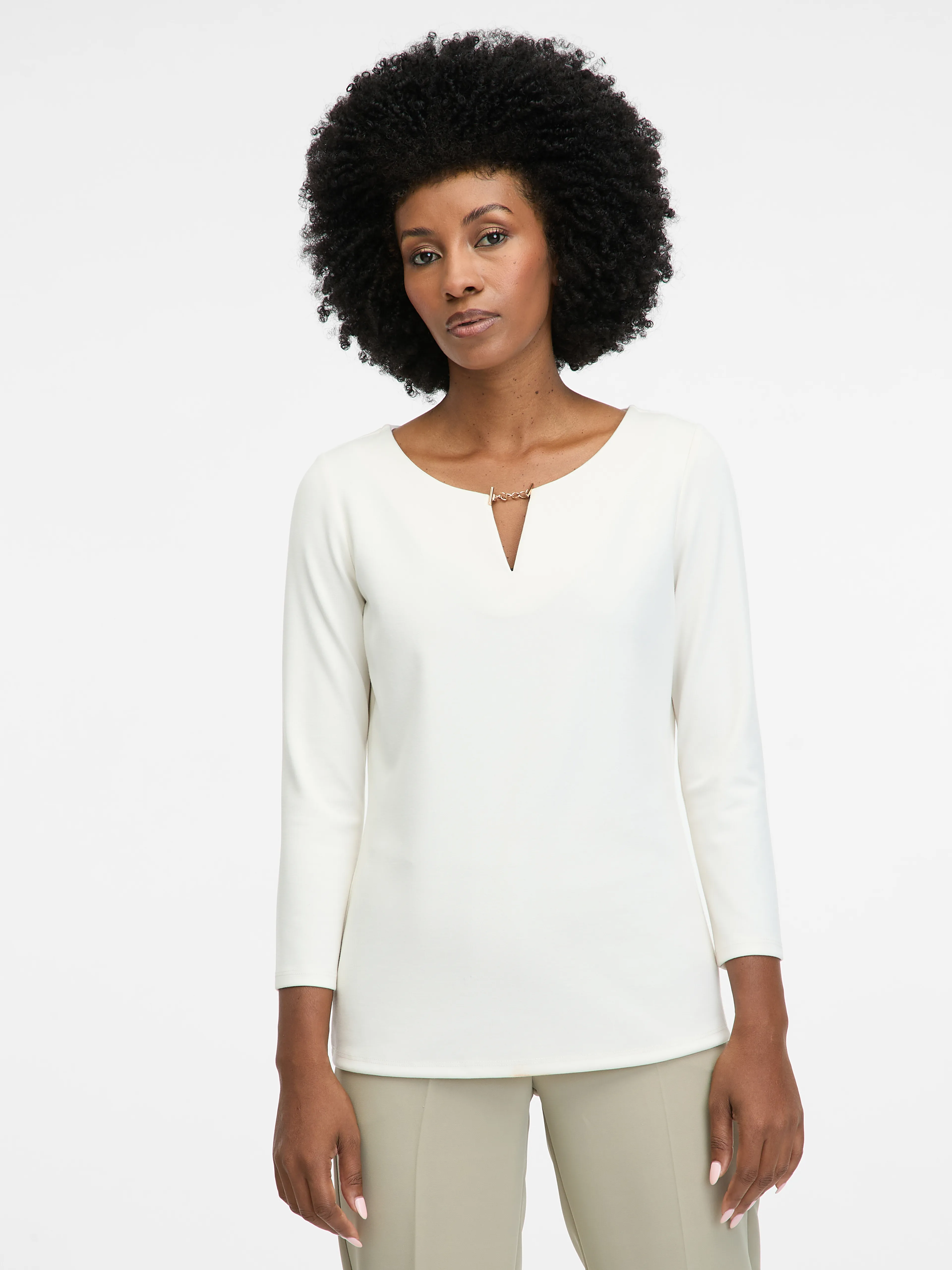 Weiße Damen-Bluse ORSAY