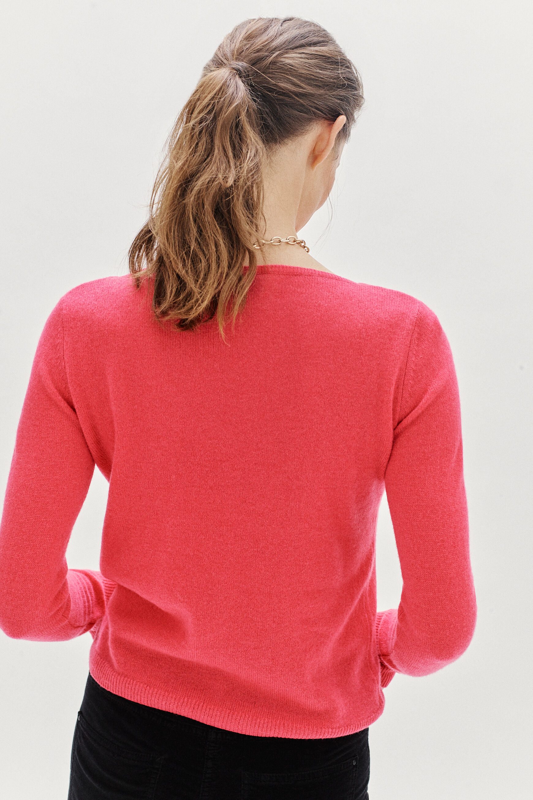 pull zofia 100% cachemire rose fushia femme