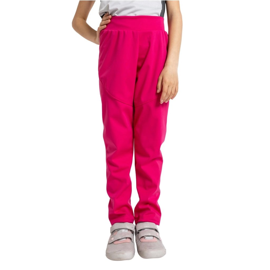 Unuo Sporty Fuchsia ungefütterte Kinder Softshellhose
