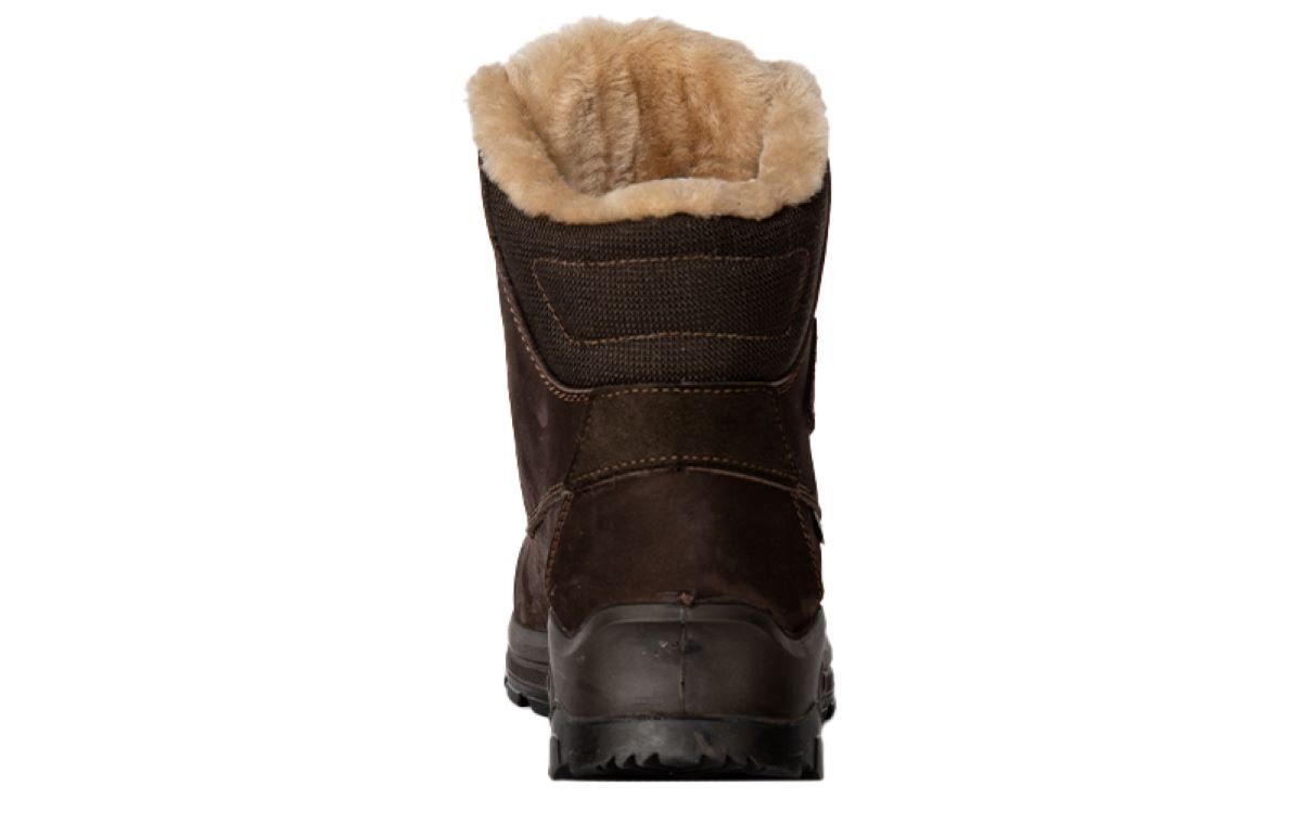 Kastinger Jangaan Herren Leder Lammmfell gefütterter Winterstiefel dk.brown Outdoorwinterstiefel wasserdicht