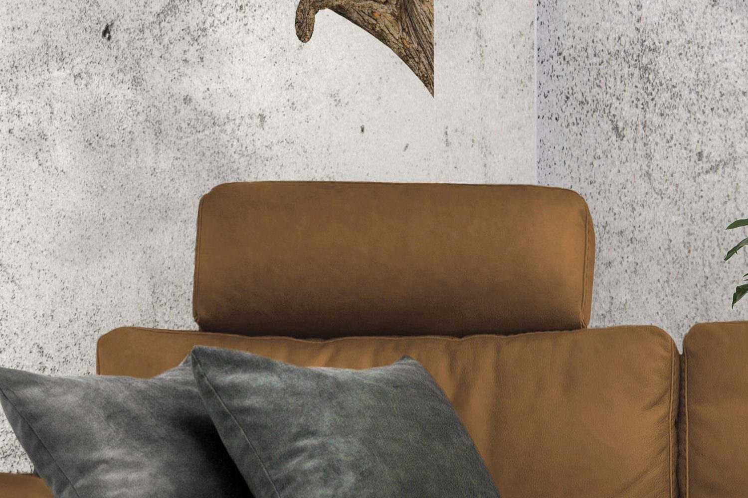 KAWOLA Ecksofa LOLA XL, Sofa Stoff od. Leder, Recamiere rechts od. links, versch. Farben