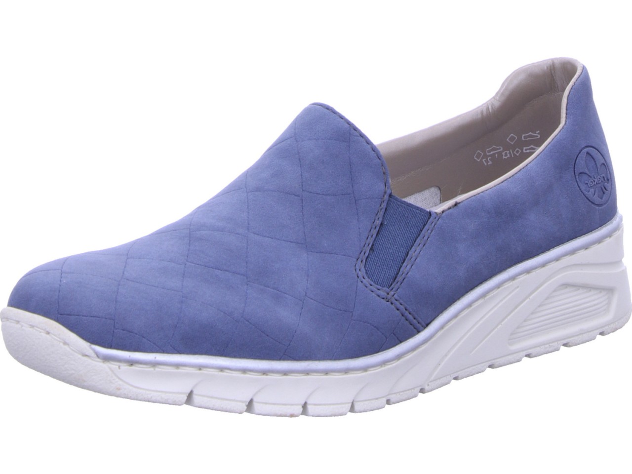RIEKER Sportliche Slipper blau