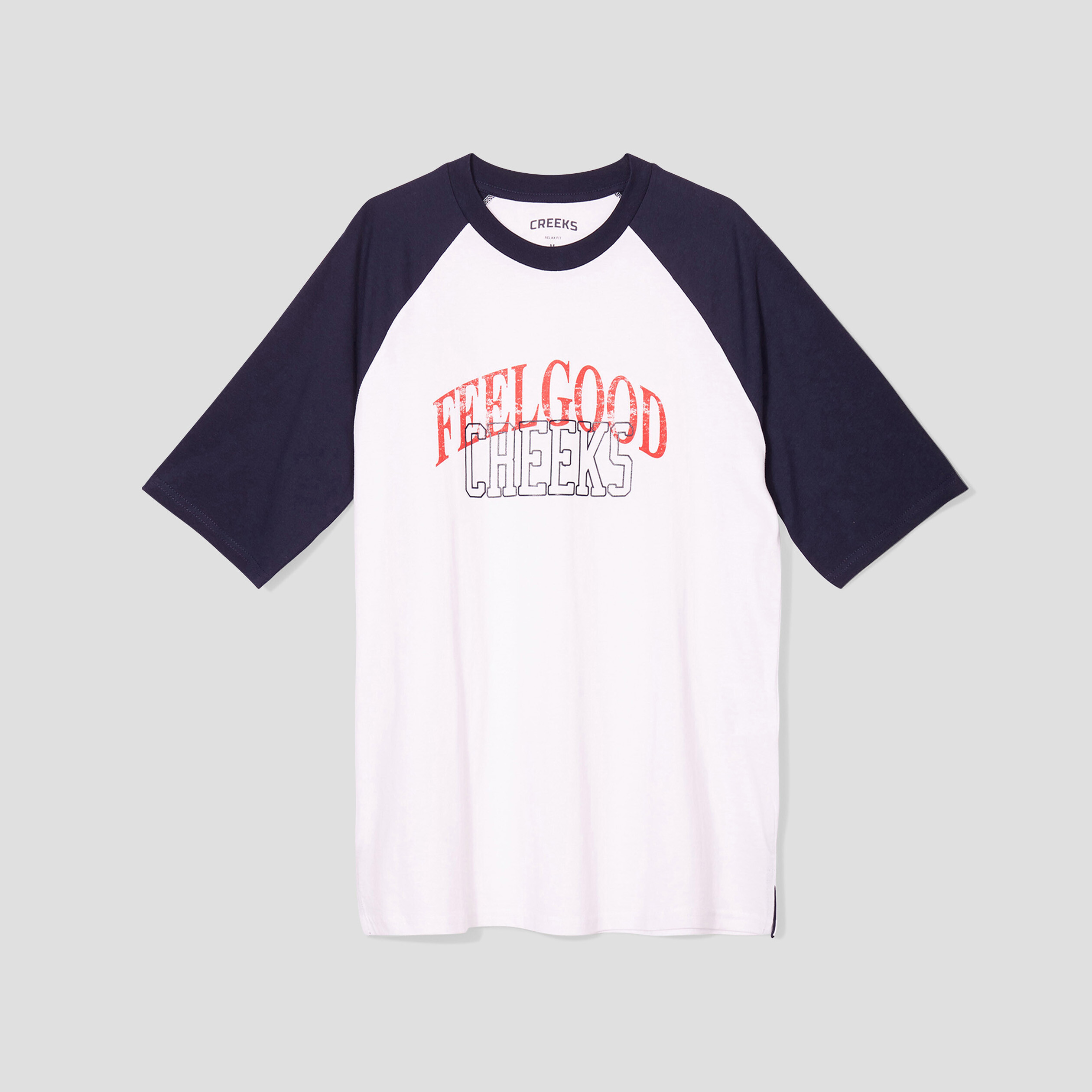 T-shirt oversize manches courtes Creeks bleu marine homme | La Halle