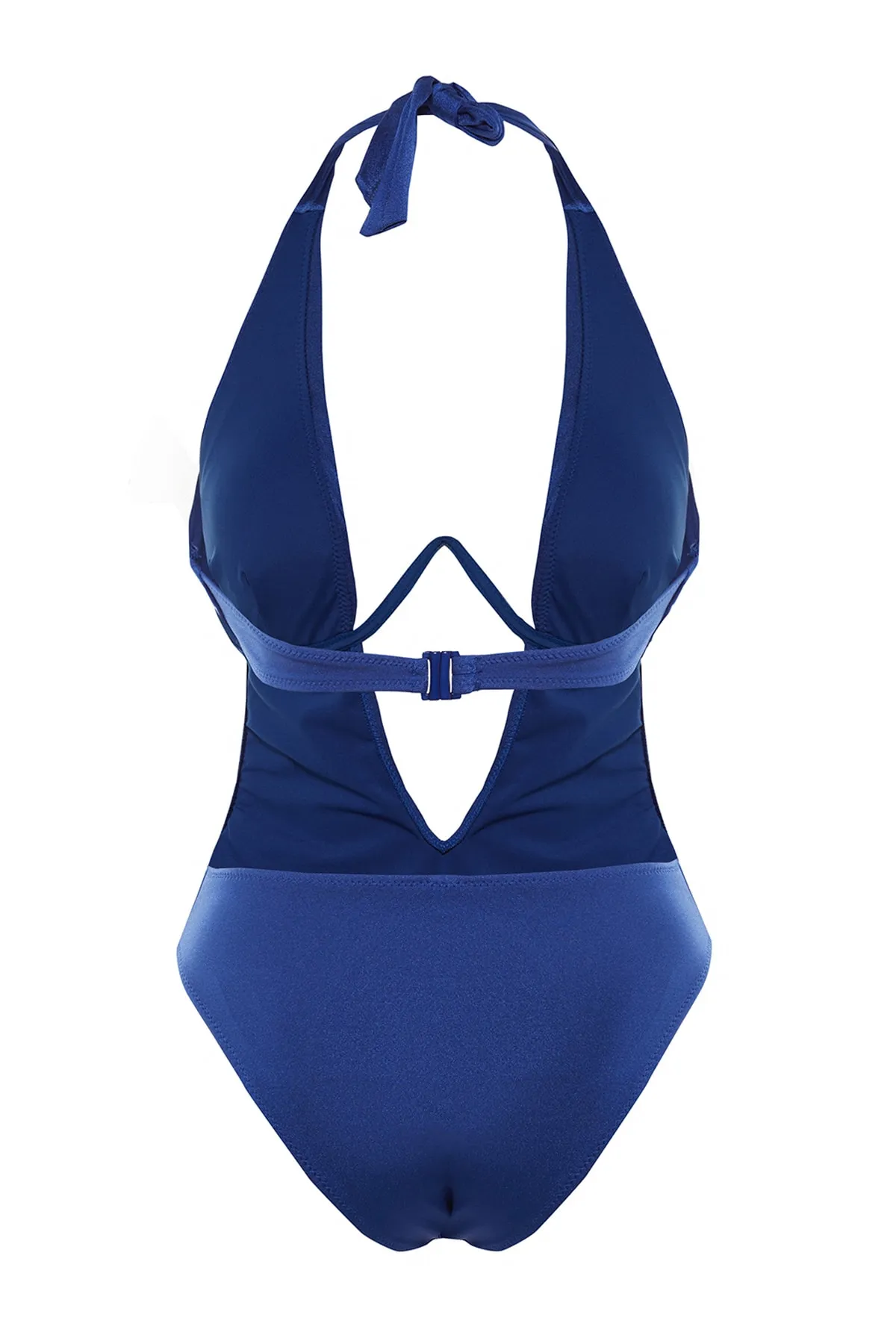 Trendyol Collection  Marineblauer Balconette-Reverse-V-Bügel mit hohem Beinausschnitt, brasilianischer Mayokini TBESS23MA00008