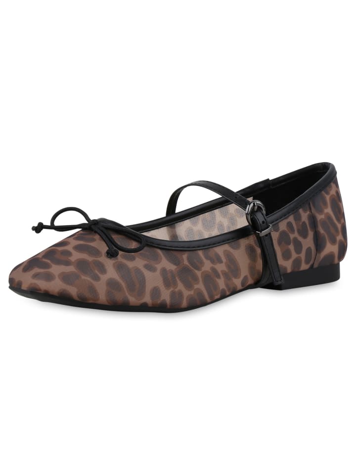 VAN HILL Riemchenballerinas Elizabeth in Leopard günstig kaufen