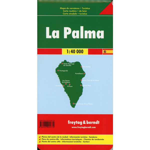 La Palma  1 : 40 000. Auto- und Freizeitkarte - Straßenkarte