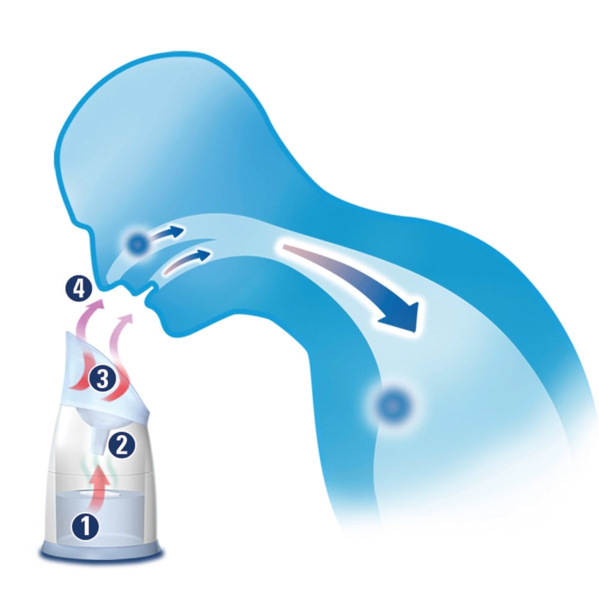 Dampf Inhalator, 1 St
