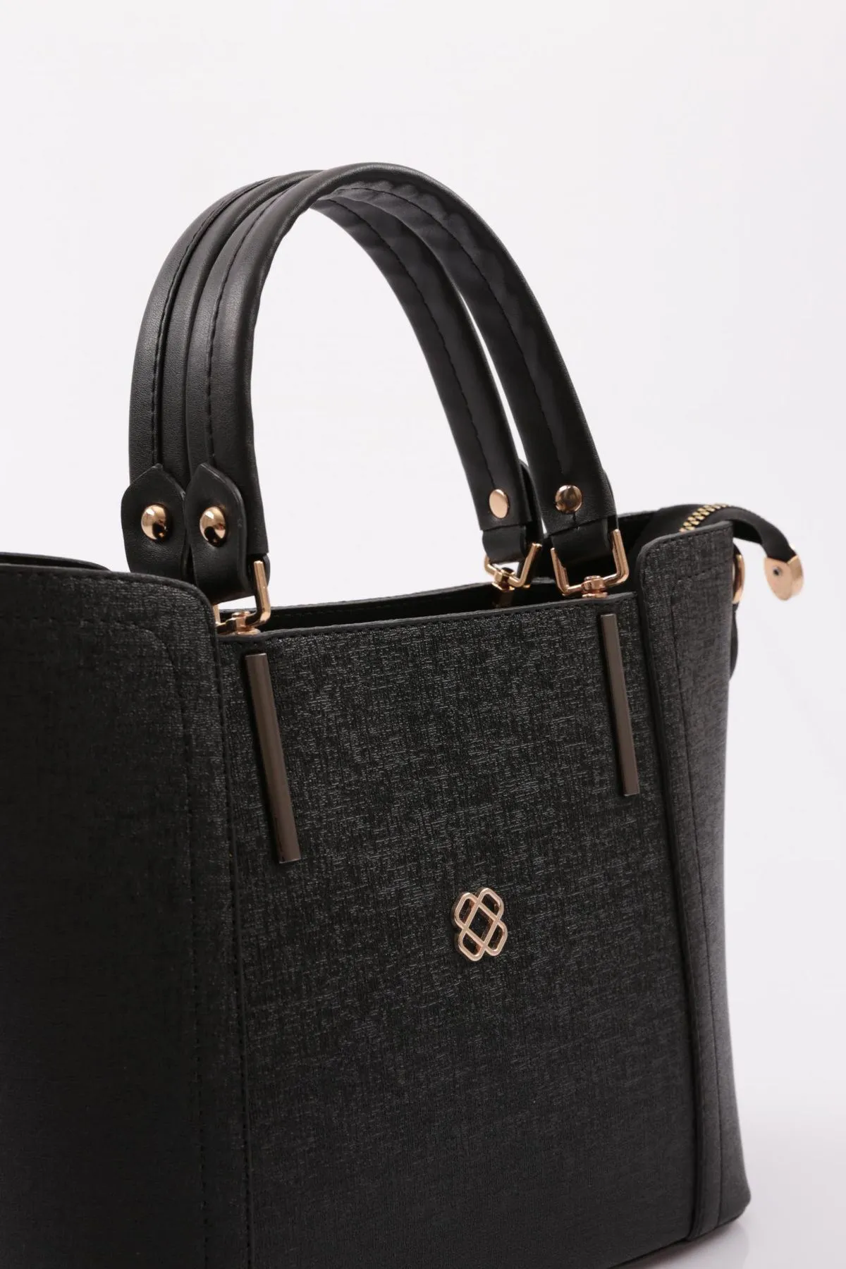 DGN  Schwarze Schulter- und Handtasche für Damen, Modell 3227 – Taycan