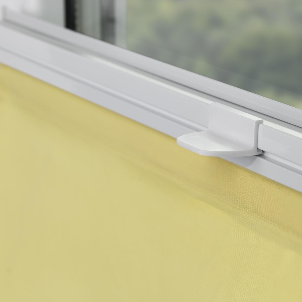 Lichtblick Raffrollo Klemmfix TOP, ohne Bohren, verspannt Gelb, 70 cm x 130 cm (B x L)