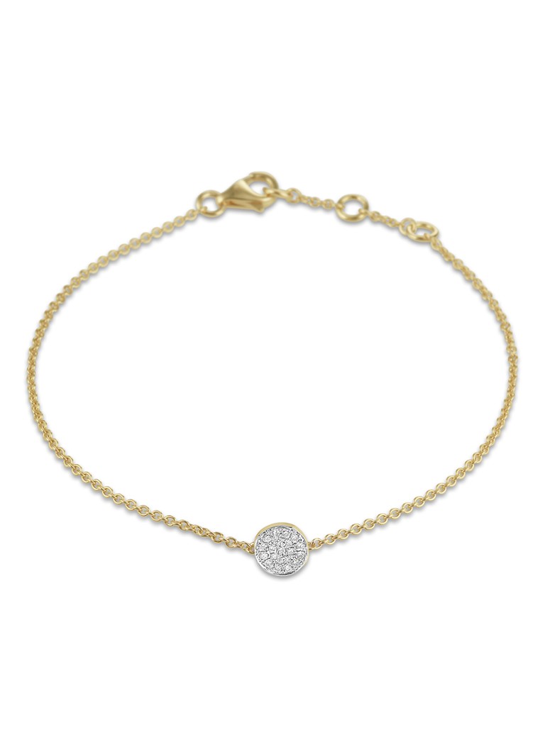 Culet Jewellery Circle bracelet of 18 carat yellow gold with diamond