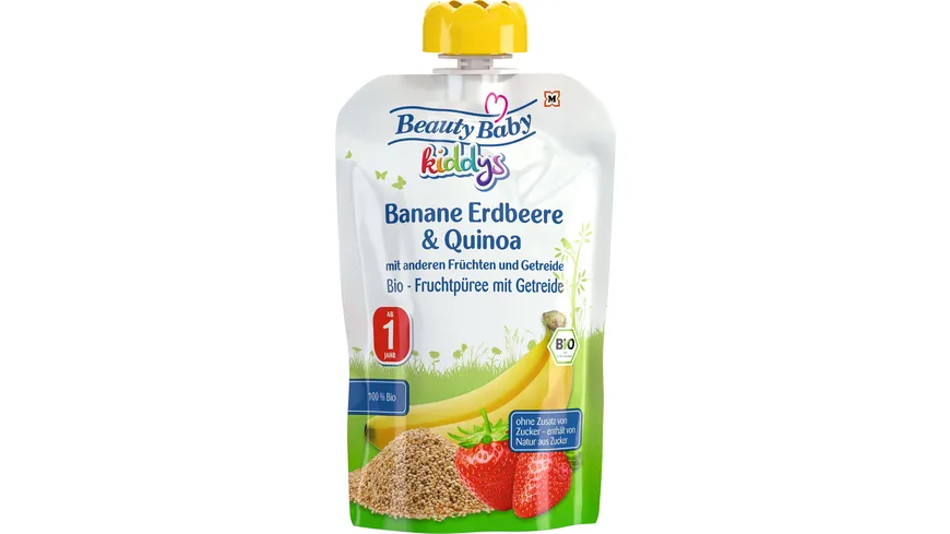 Beauty Baby Kiddys Bio Quetschie Banane Erdbeere Quinoa 100 g