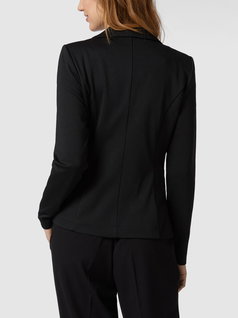 Blazer mit Reverskragen Modell 'Kate' in schwarz