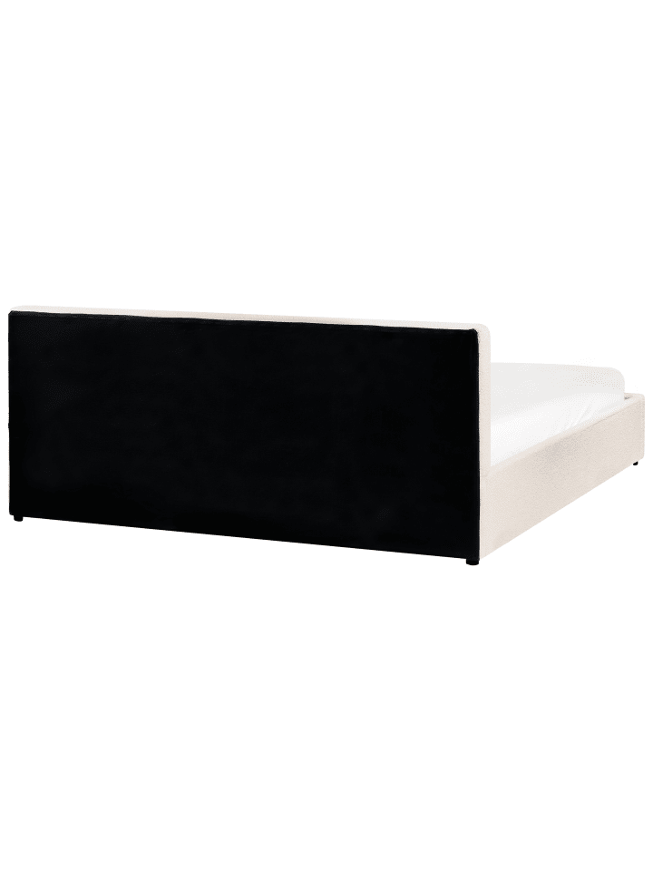 Beliani Doppelbett BOUSSE in Weiß - (W) 191 x (H) 79 x (L) 219 cm günstig kaufen onesize