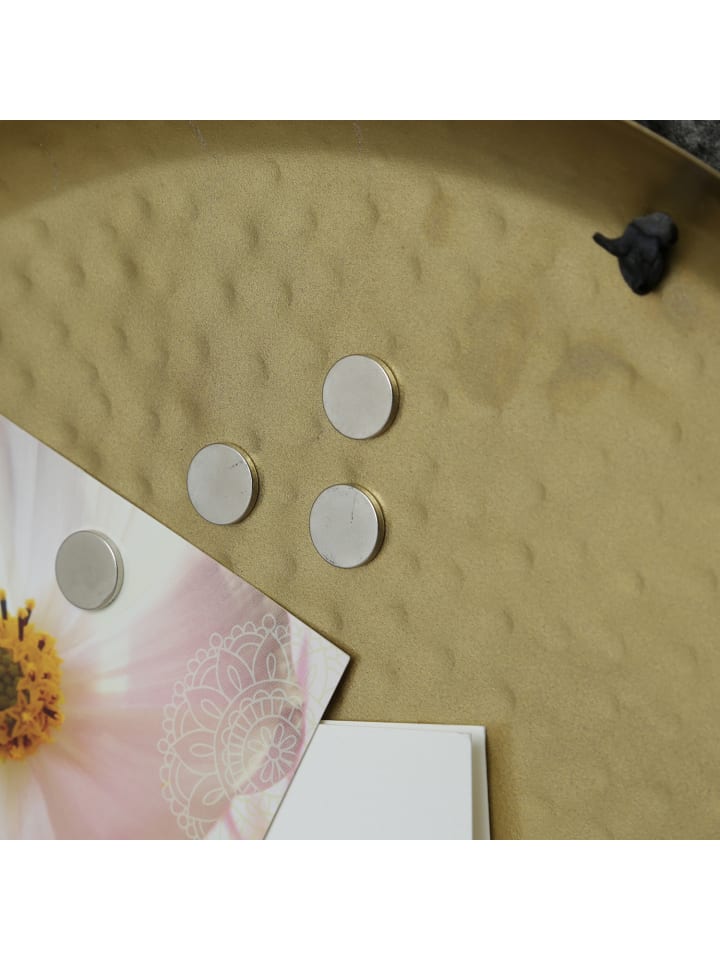 MARELIDA Dekotablett Dekoteller aus Metall magnetisch D: 38,5cm in gold günstig kaufen onesize