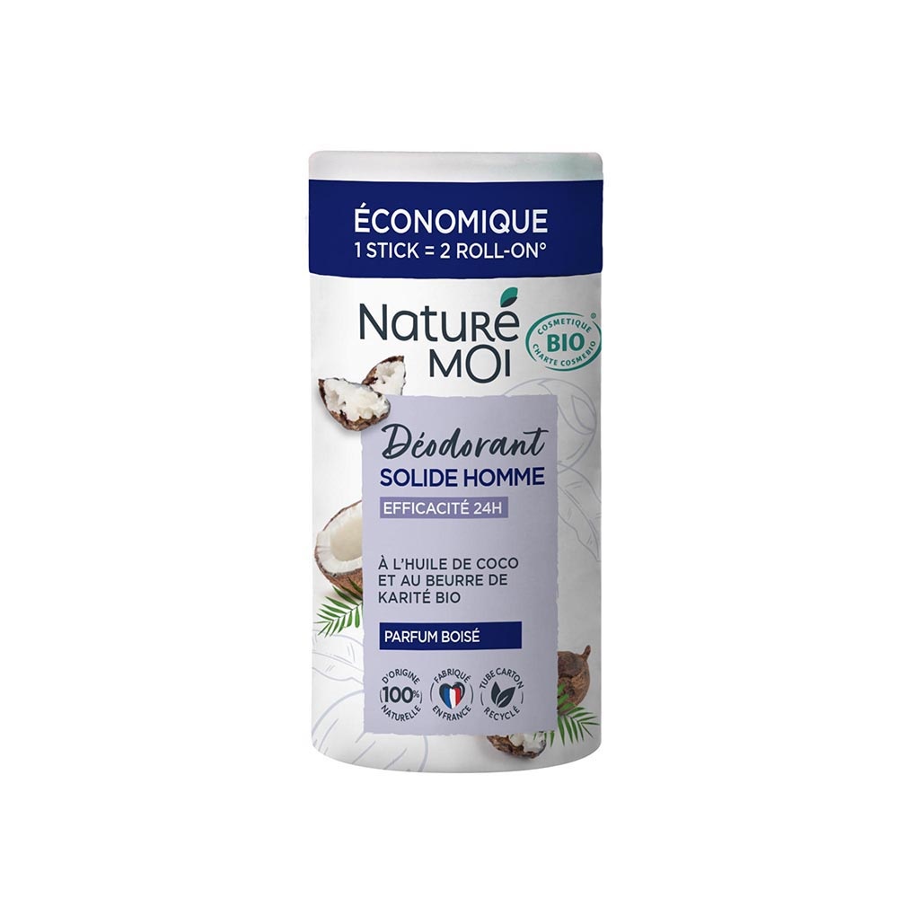 naturé moi Déodorant solide homme parfum Boisé 30 g Déodorant solide