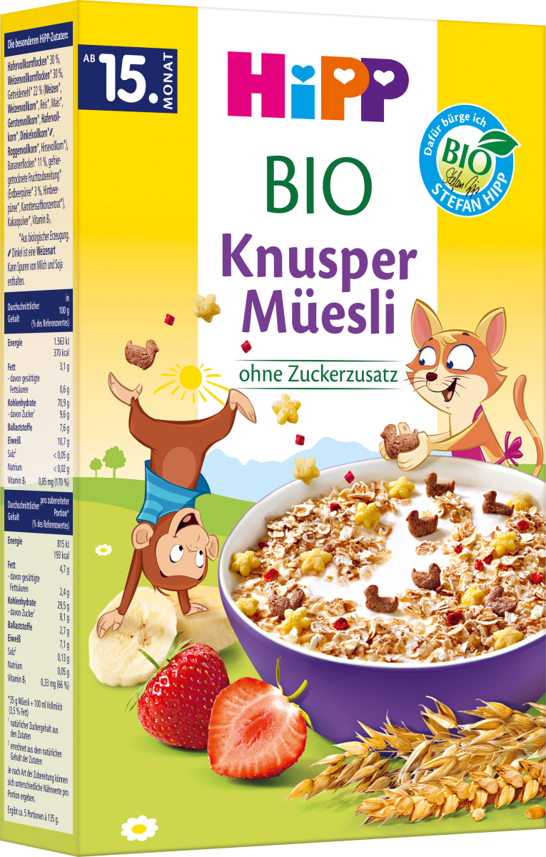 Kindermüsli Knusper ab dem 15. Monat, 200 g