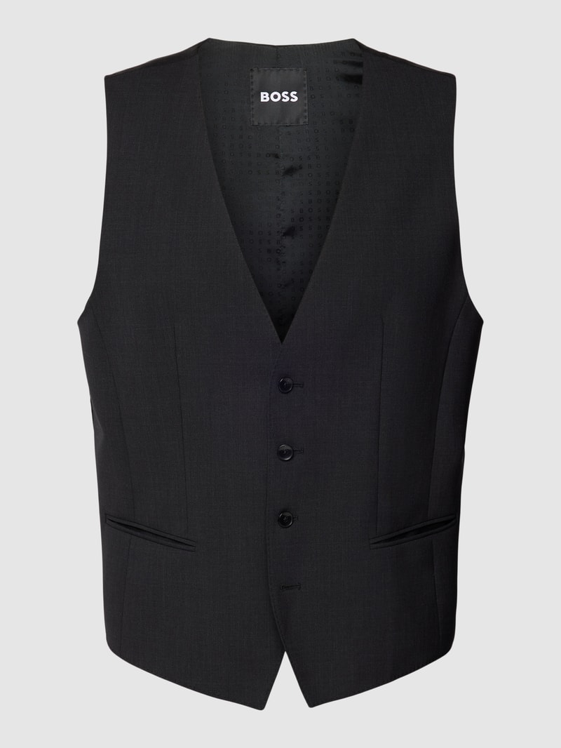 Weste mit Paspeltaschen Modell 'Huge Vest' in anthrazit