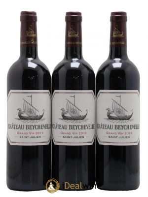 Château Beychevelle 4ème Grand Cru Classé  2016 - Lot de 3 Bouteilles