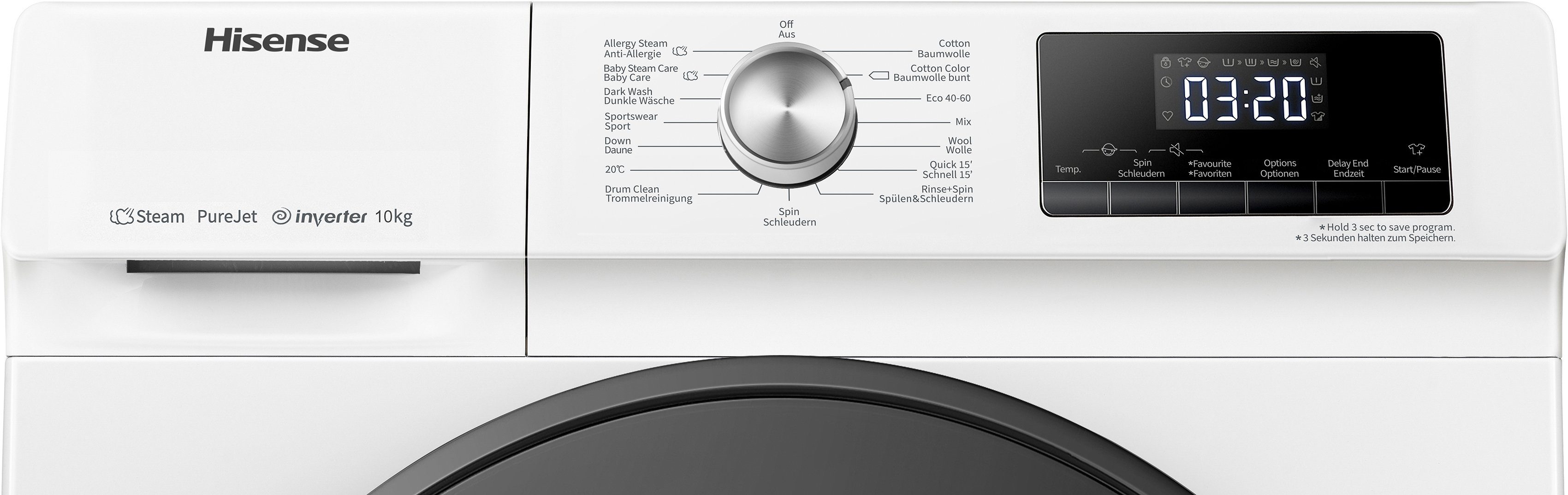 Hisense Waschmaschine WFQA1014EVJM WFQA1014EVJM, 10 kg, 1400 U/min