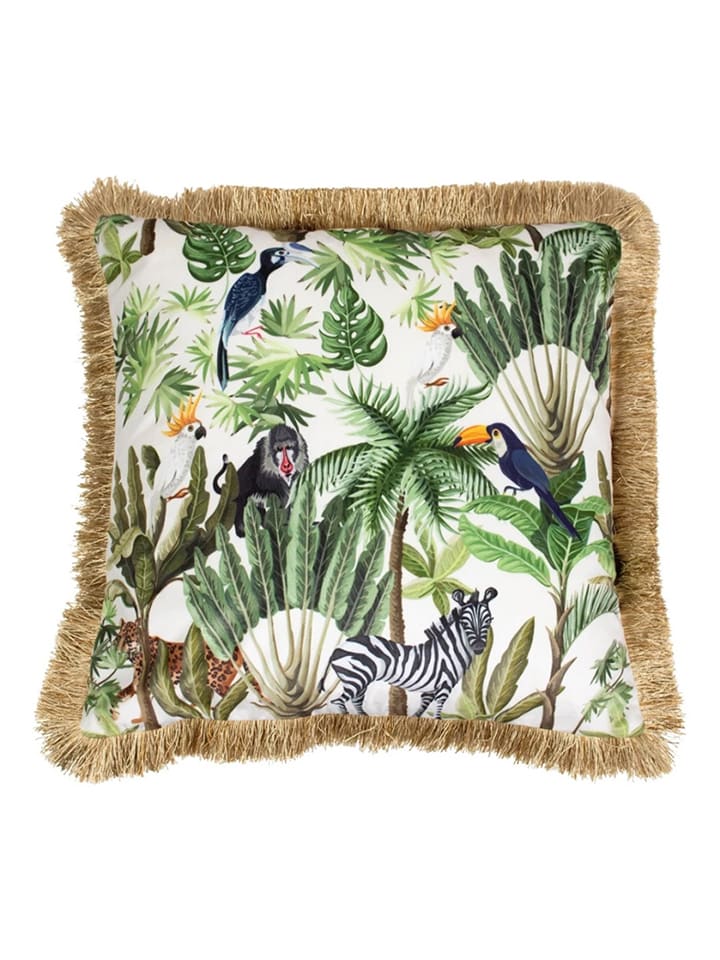 Mars & More Kissen in Creme/ Grün - (L)45 x (B)45 cm günstig kaufen onesize