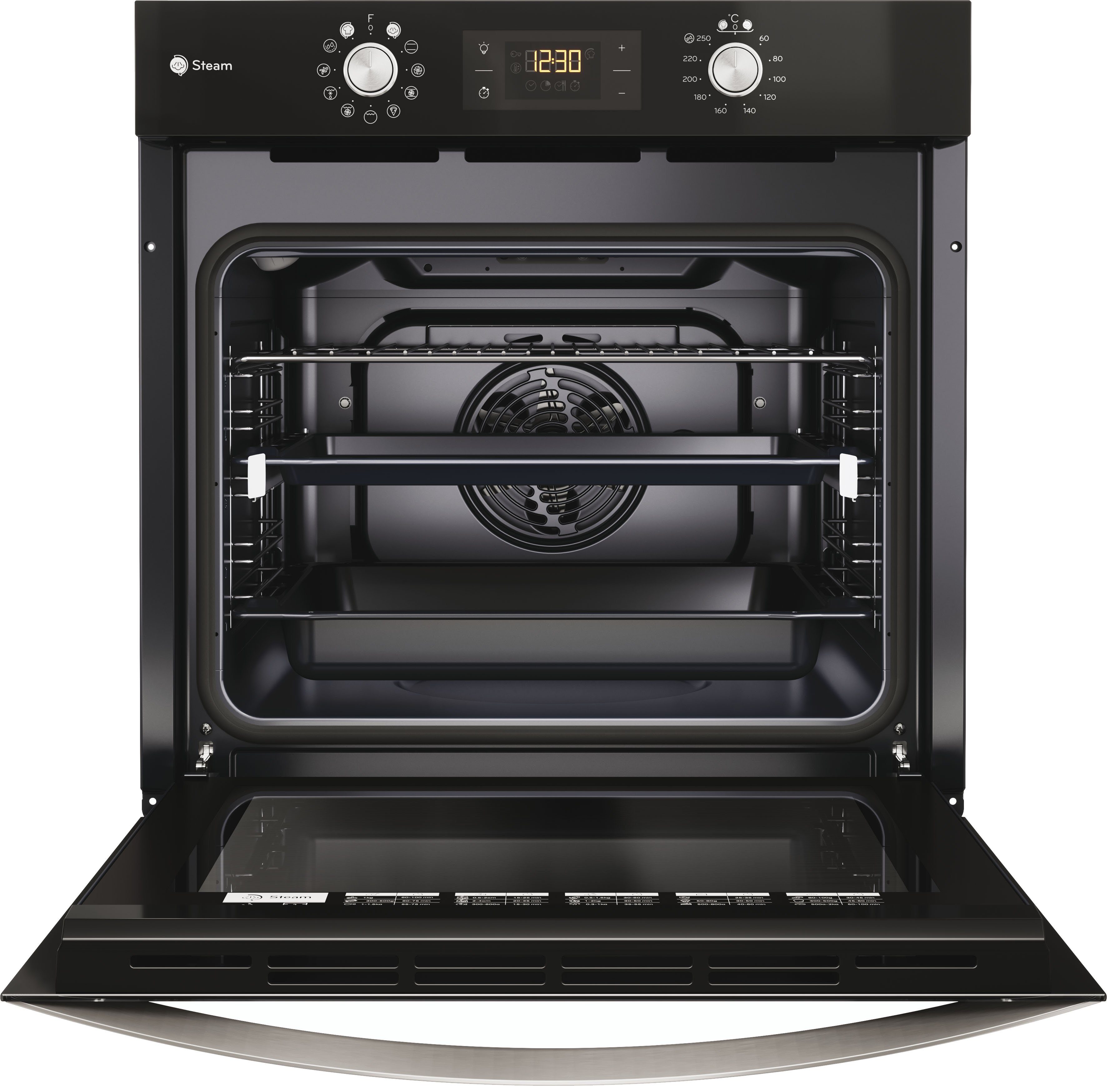 Privileg Backofen-Set BAKO Turn&Go Steam 600, mit Backauszug, Hydrolyse, mit Dampffunktion und Induktion