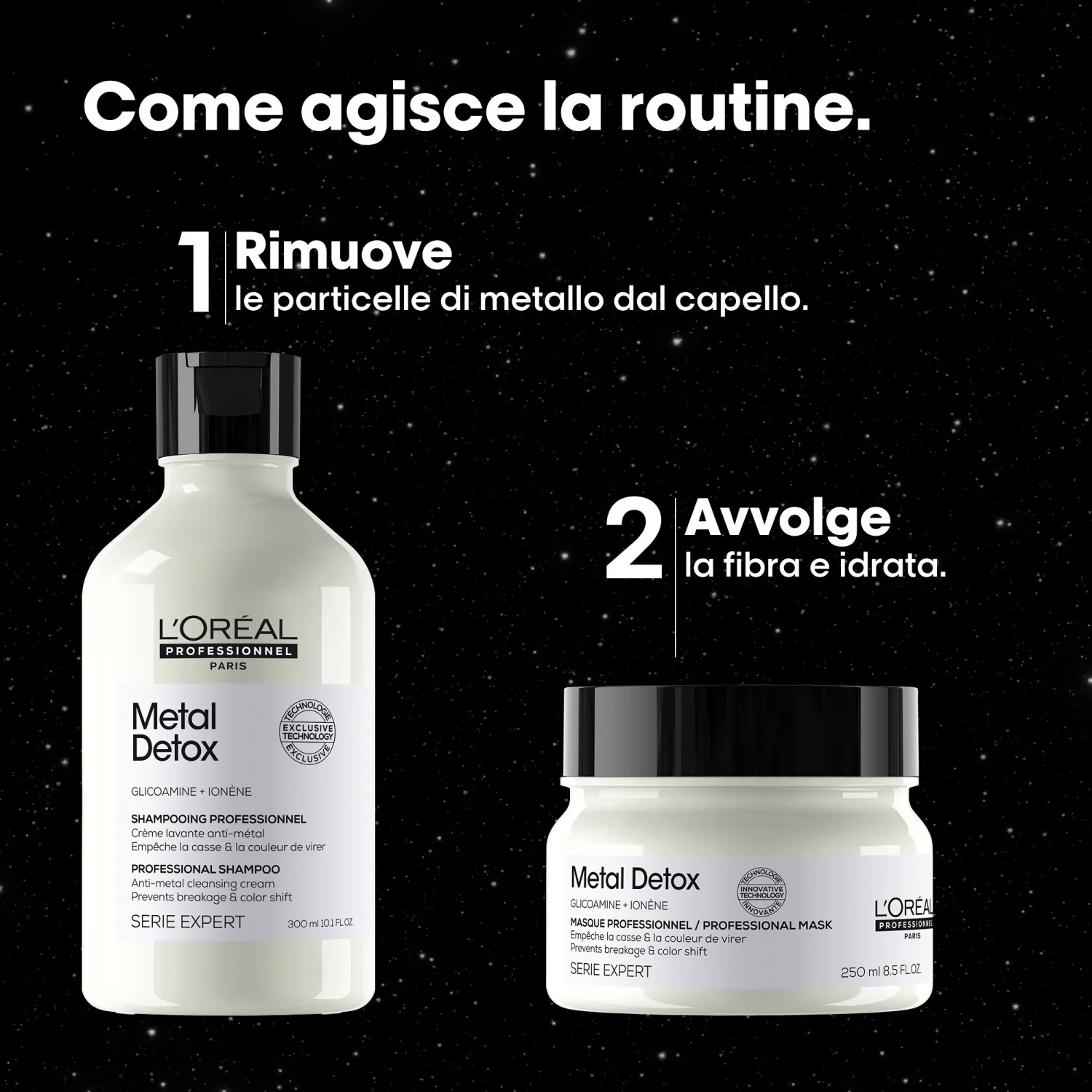 EXPERT SERIES Novi božićni poklon set Metal Detox šampon + maska - Poklon setovi za kosu, Obnavljajući šampon, Obnavljajuća maska za kosu