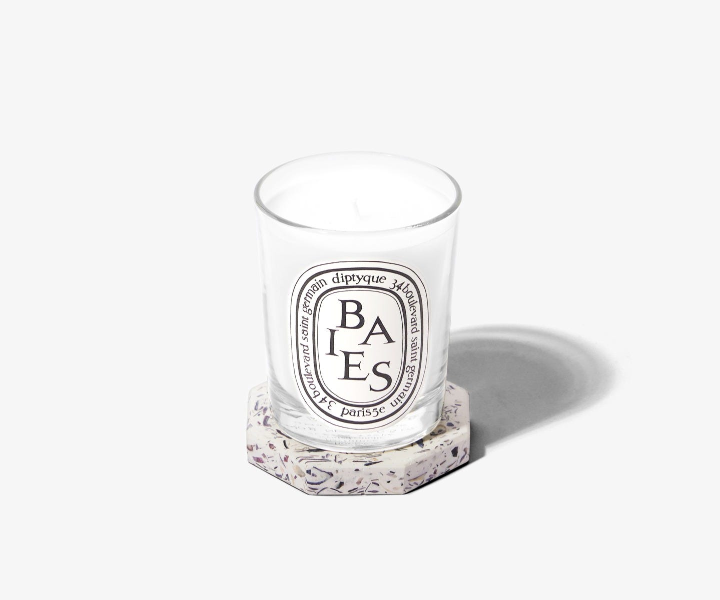 Socle octogonal Coquillage - Pour bougie petit modèle et bougie modèle classique
