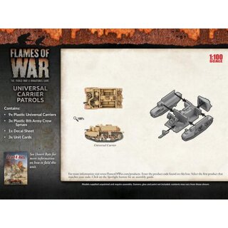 Desert Rats Universal Carrier Patrols