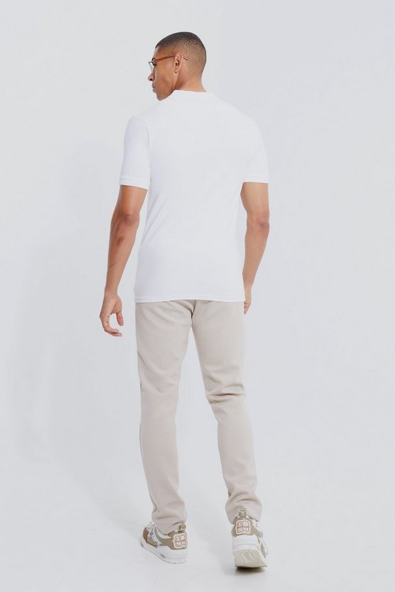 Kurzärmliges Muscle-Fit Man Poloshirt