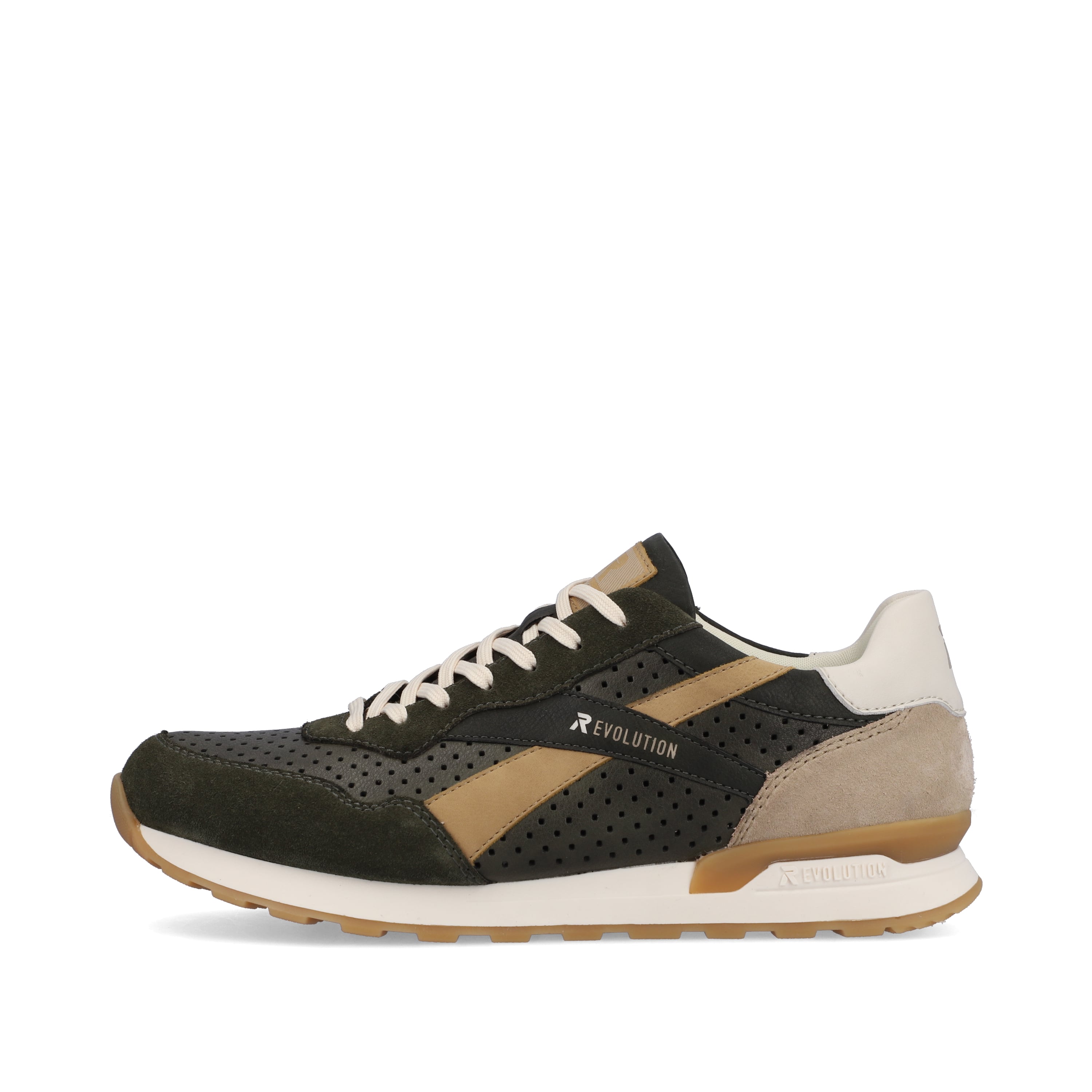 Rieker Herren Sneaker Low forest-green clay-beige