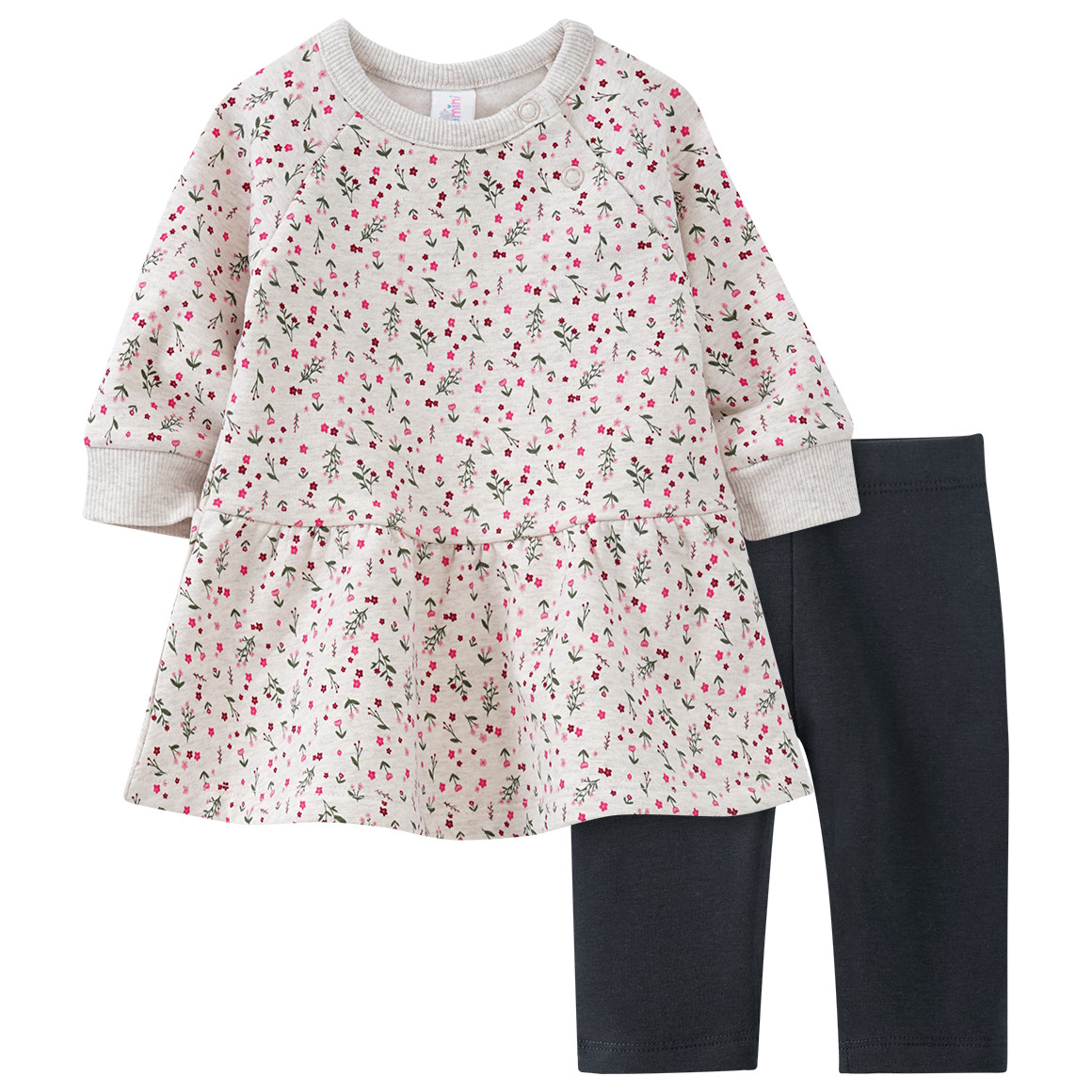 Newborn Sweatkleid und Leggings im Set