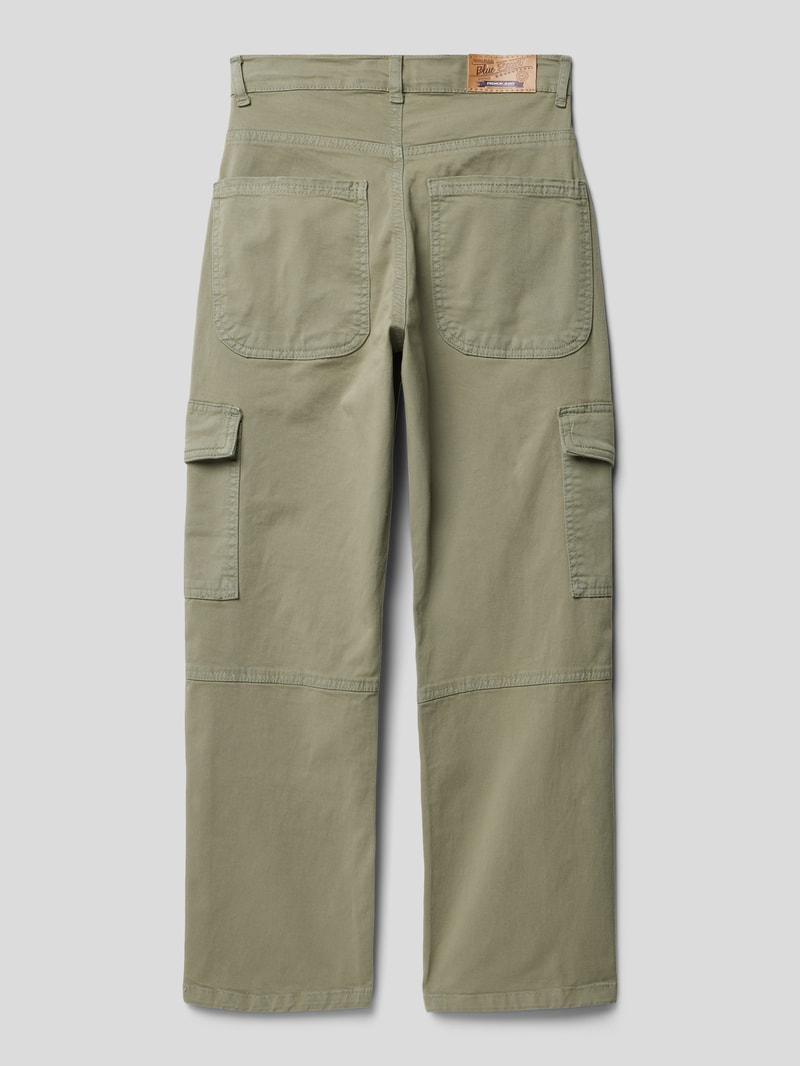 Cargohose mit Label-Details in lindgrün