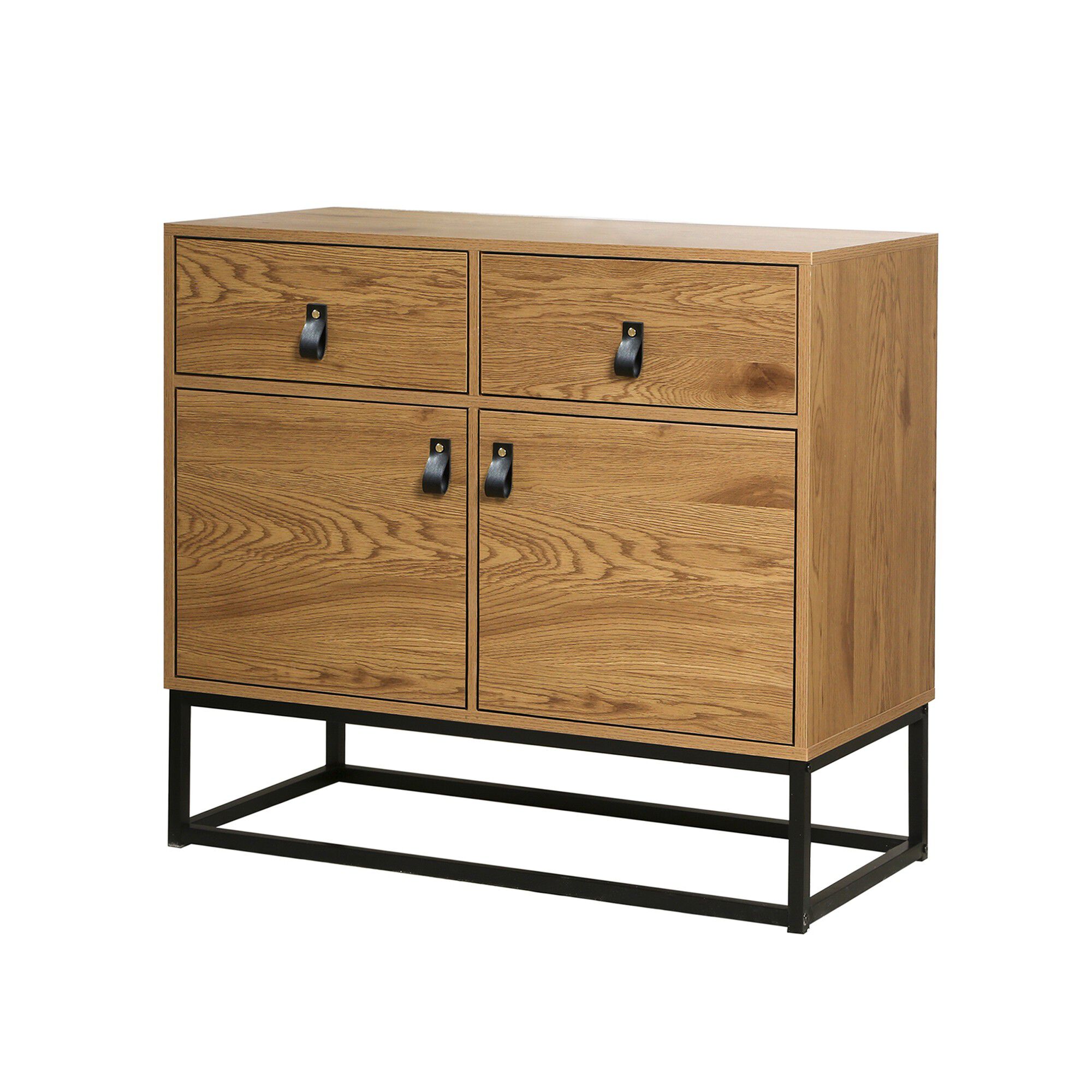 Commode STOCKIES style industriel 2 portes, 2 tiroirs