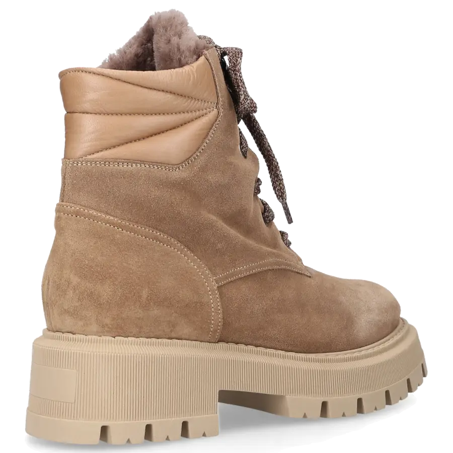 EN AVANT - Stiefeletten C004 Veloursleder - beige