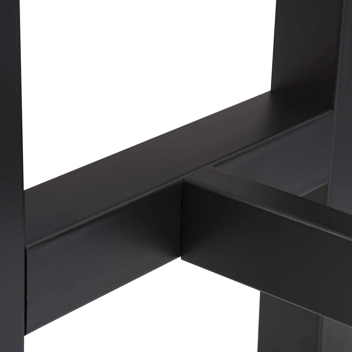 Woltu Bartisch, 1x Bartisch+2x Barhocker Set Esstisch Essgruppe Metallgestell