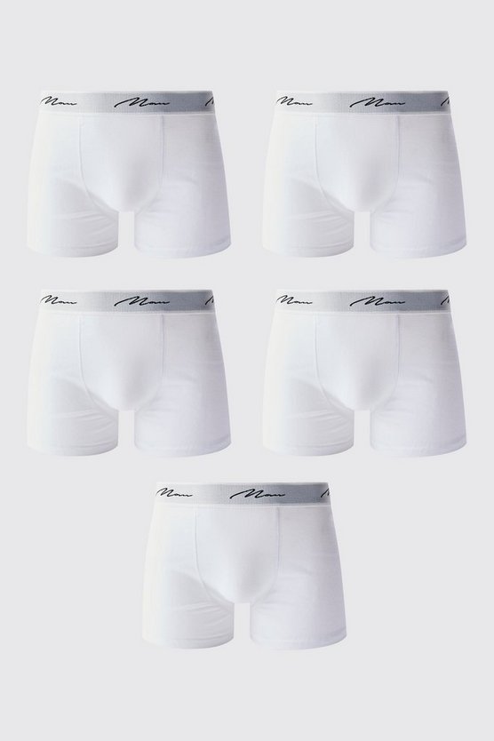 5er-Pack Man Signature Boxershorts