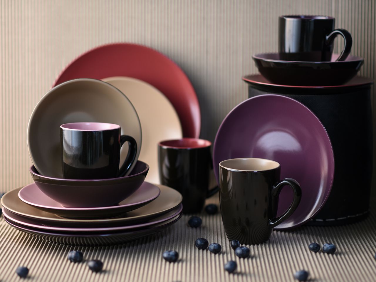 CreaTable Very Berry Kombiservice 16-tlg