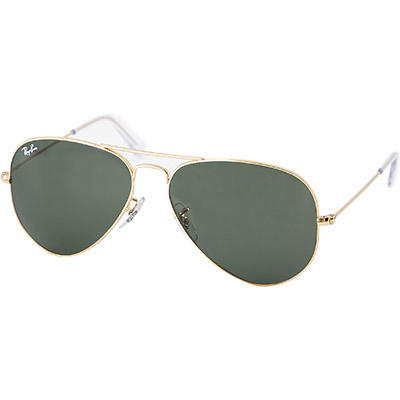 Ray Ban, Sonnenbrille, Aviator, Metall, gold