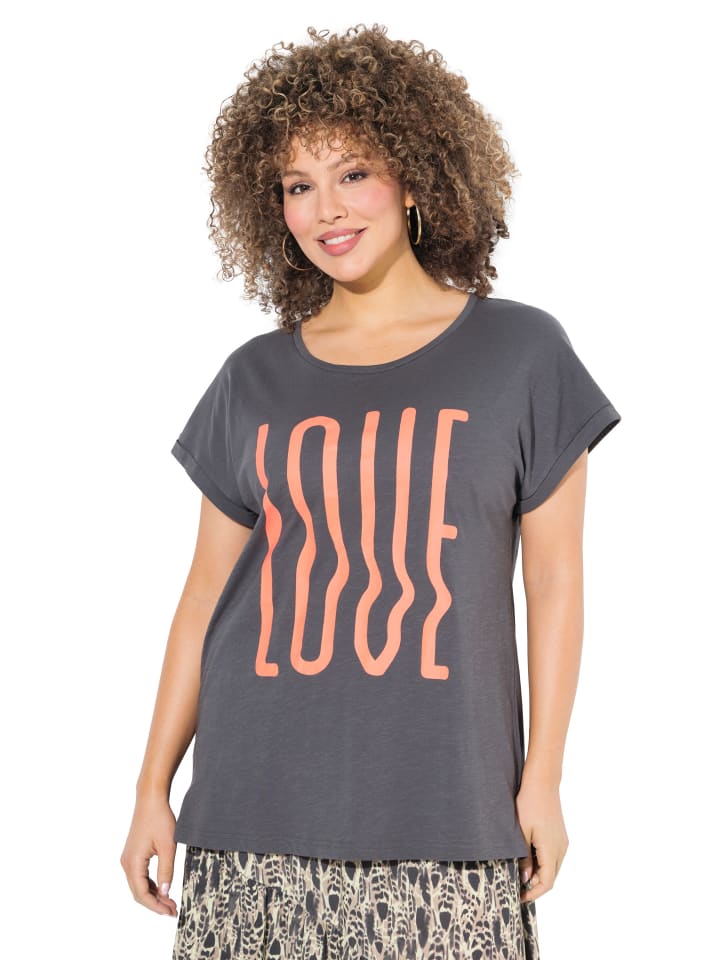 Ulla Popken Shirt in graphitgrau günstig kaufen