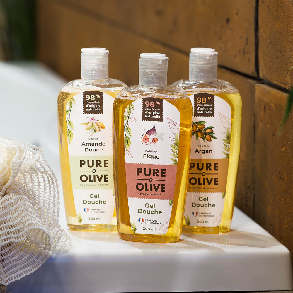 pure olive Gel douche parfum figue Gel douche