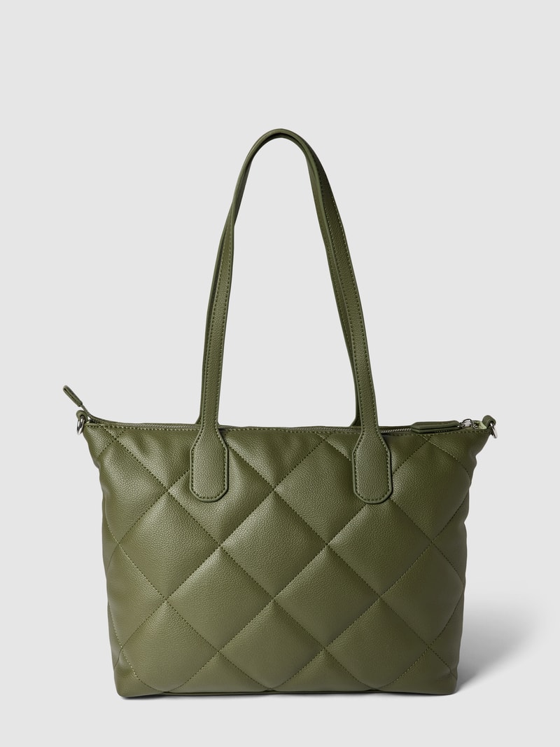 Tote Bag mit Label-Details Modell 'COLD' in khaki