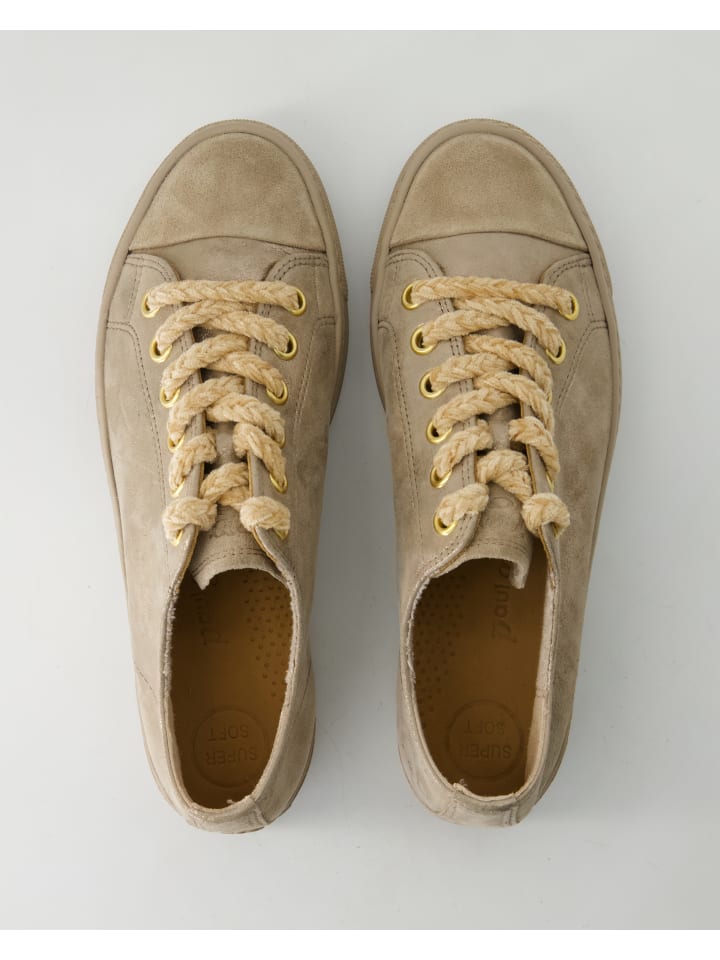 Paul Green Sportliche Schnürschuhe in Beige günstig kaufen