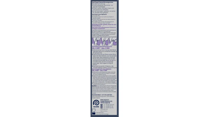 Veet Expert Haarentfernungs Creme Körper+Beine 100 ml