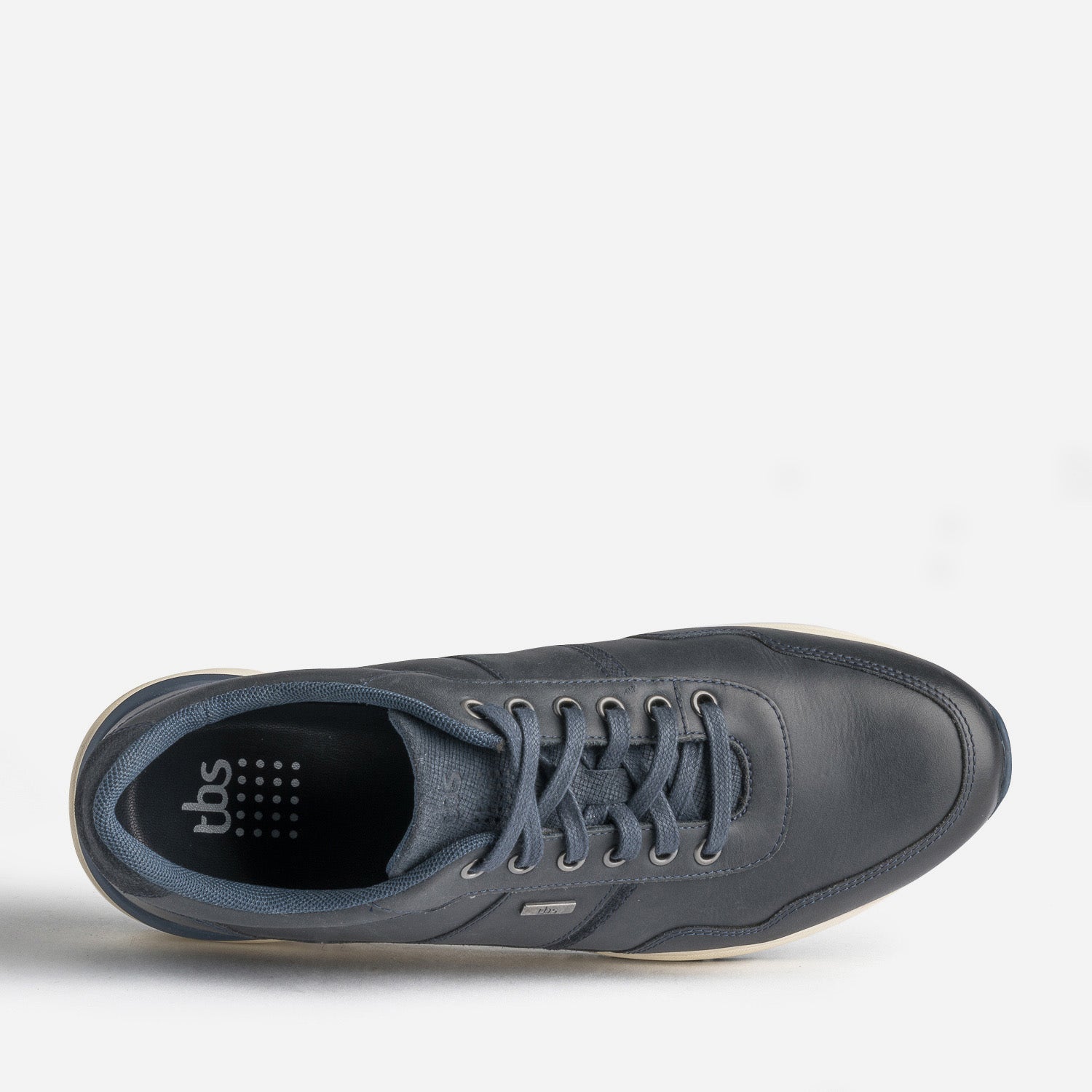 Tennis TBS marine en cuir