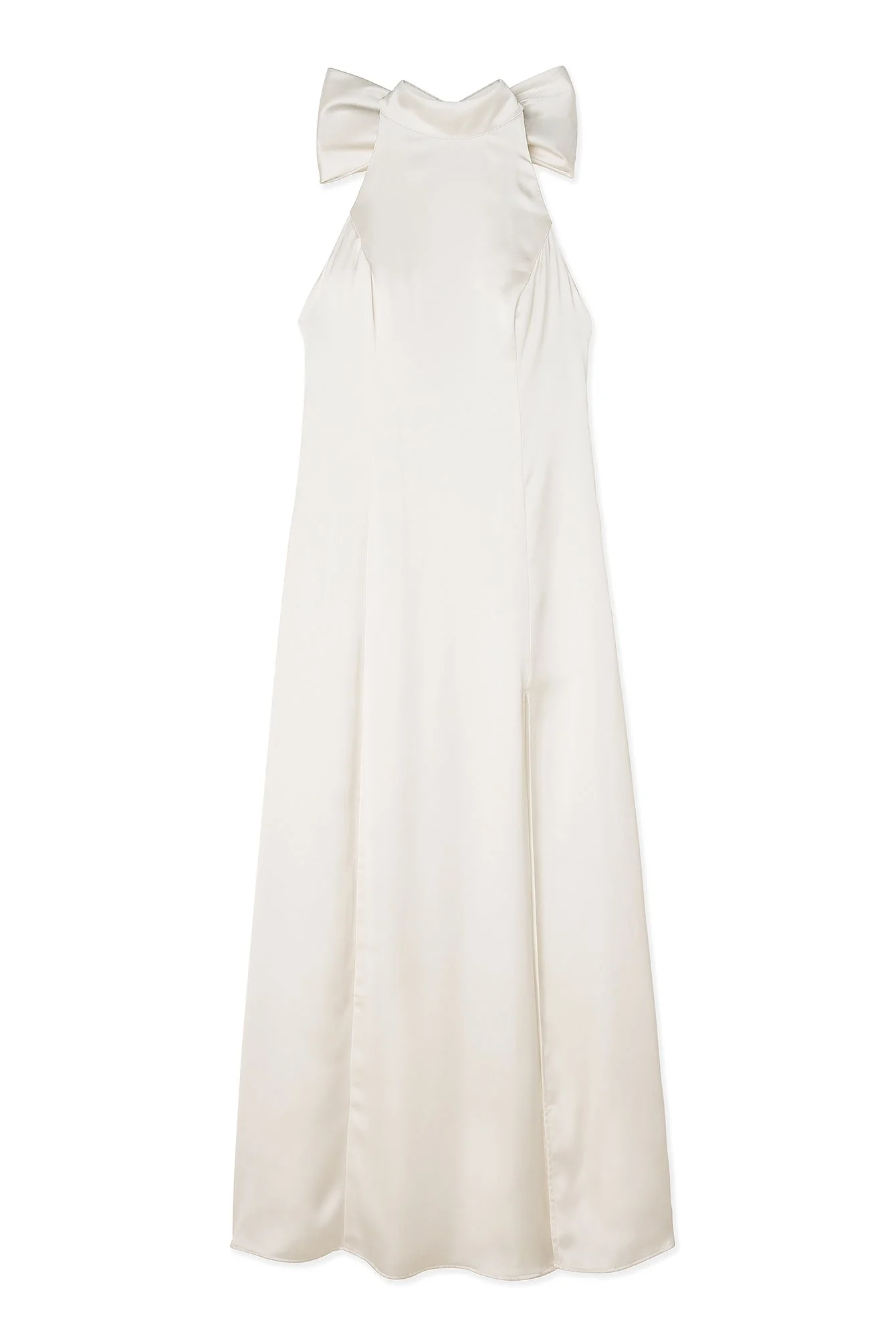 Neckholder-Maxikleid mit Schleifendetail
