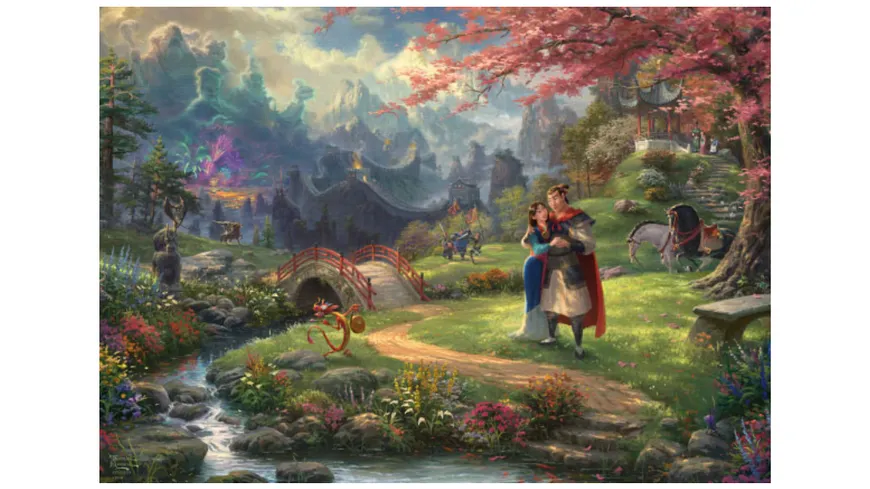 Schmidt Spiele - Erwachsenenpuzzle - Mulan - Thomas Kinkade, 1000 Teile