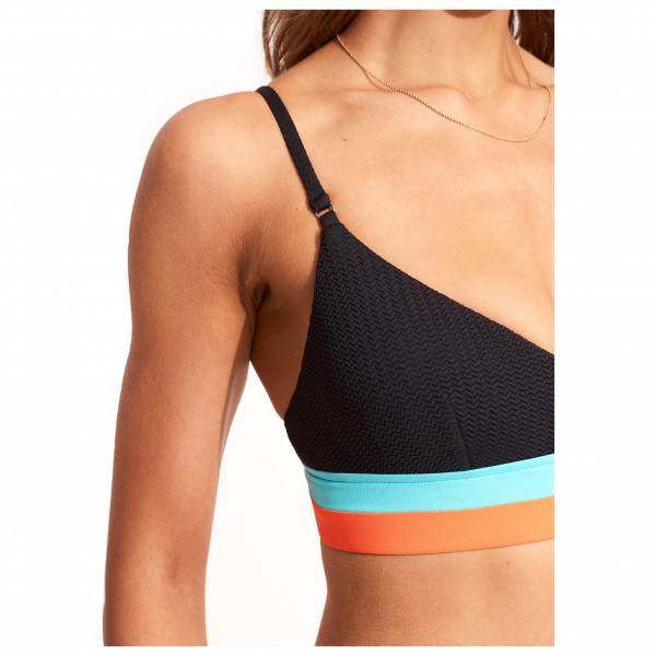 Seafolly - Women's Slice of Splice Spliced Bralette - Bikini-Top