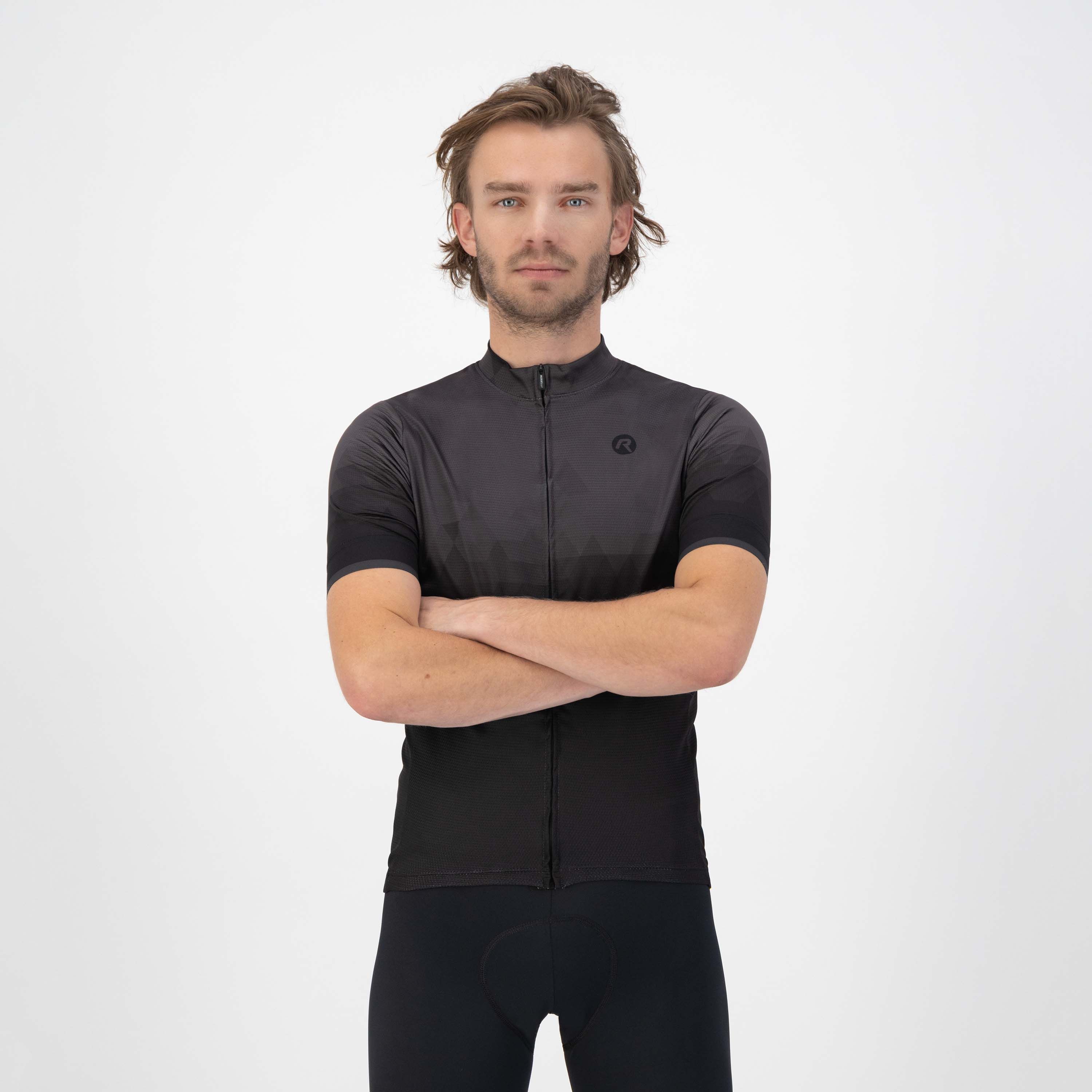 Rogelli Sphere Schwarz/Grau Herren Radtrikot Kurzarm