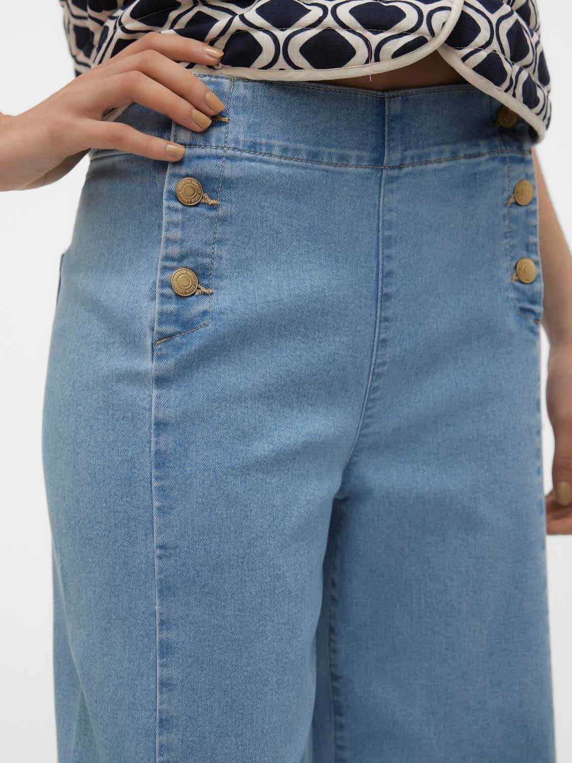 VMKAYLA Hohe Taille Weit geschnitten Jeans